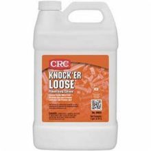 CRC® 03021 Knock'er Loose® Combustible Penetrating Solvent, 1 gal Bottle Container, Liquid Form, Red, 0.86 Specific Gravity