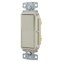 Wiring Device-Kellems tradeSELECT® RSD115LA Residential Grade Self-Grounding Standard Rocker Switch, 15 A, 120/277 VAC, 4155 W Electrical Rating, 1 Pole