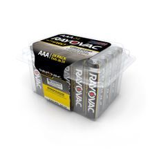 Rayovac® ALAAA-24PPJ Ultra Pro Alkaline AAA Battery, Alkaline Chemical System, 1.5 V Nominal, 24 PK, AAA Battery, Reclosable Pack