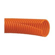 Panduit® CLT25F-C3 Corrugated Loom Tubing, 0.28 in ID x 100 ft L x 0.007 to 0.02 in THK, Polyethylene, Orange