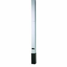 Hubbell® HBLPP10AAL Three Service Pole Standard Duplex Service Pole, #12 AWG Stranded Copper, 2 Receptacles/2 Knockouts Outlets, 3.1 m L x 2.13 in W, Aluminum