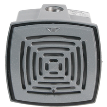 Edwards Signaling™ AdaptaHorn 876-N5 870 Grille Vibrating Horn, 120 VAC, 0.13 A, 113/103 dB Sound Level, Surface Mounting, Gray, Specifications Met: FM Approved, UL Listed