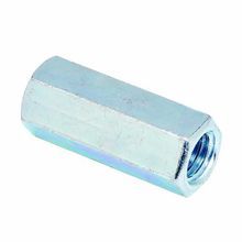 B-Line B655-3/8ZN Threaded Rod Coupling, 3/8-16 Thread, Steel, Zinc Plated