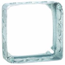 RACO® 201 Fire-Resistance Extension Ring, 2 Gangs, 4 in L x 4 in W x 1-1/2 in D, Steel