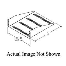 nVent HOFFMAN EMSV1922 DOFRC Vented Rack Mount Shelf, 5-1/4 in H x 19 in W x 22 in D, 3 Rack Unit, Steel