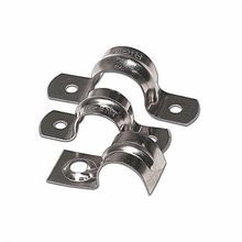Steel City® TS-905 2-Hole Conduit Strap, 1-1/2 in, For Use With EMT Conduit, Steel, Zinc Plated