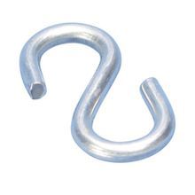 ERICO® 771 S-hook, 0.12 in Dia x 1.25 in L, 29 lb, Steel, Plain
