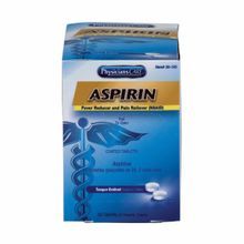 PhysiciansCare® 20-155 Aspirin Tablet, 50 Count, Box Package Type, Formula: 325 mg Aspirin