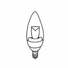 TCP® LED5E12B1130K Dimmable Decorative LED Lamp, 5 W Wattage, E12 Candelabra Lamp Base, LED Lamp, B11 Shape, 375 Lumens