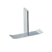 Hoffman F66BB2C F10 2-Compartment Barrier Bracket Kit, For Use With 6 x 6 in NEMA 3R Lay-In/Feed Through Wireway, Steel, Gray