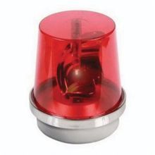 Edwards Signaling™ 52R-N5-40WH Weatherproof Rotating Beacon, 120 VAC, Halogen Lamp, 6 in Dia, Surface Mounting, Red, Specifications Met: UL 1638, cUL Listed