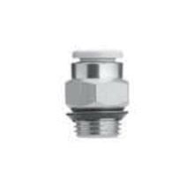 SMC® KQ2H10-U02A Male Connector With Gasket Seal, Connector, 10 mm x 1/4 in, Tube x Universal End Style, Brass, Import Domestic/Import