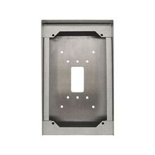 AIPHONE® SBX-AXDVF Surface Mount Box, 9-3/4 in H x 5-7/8 in W x 1-15/16 in D, For Use With: AX-DVF Door Stations, 18 ga Stainless Steel, Polished Chrome