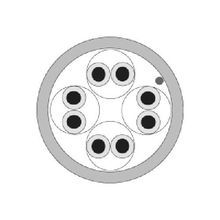 Berk-Tek® 10032426 LANMARK™ 350 Type CMR Cat 5e UTP Riser Cable, (4-Pair) 24 AWG Bare Solid Copper Conductor, 1000 ft L