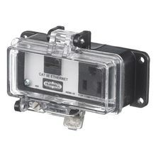 Wiring Device-Kellems Panel-Safe® P4X155E Plug-In Standard Signal and Control Combination Outlet, Receptacle Outlet, Threaded Mounting, NEMA 12/4/4X Configuration