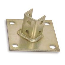 ABB Kindorf® B 924 Connector Post Base, 6 in Base Height, For Use With: 1-1/2 x 1-1/2 in Channels, Steel
