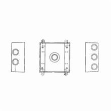 Red Dot® 2IH3-2 Universal Weatherproof Box, Die Cast Aluminum, 32 cu-in Capacity, 2 Gangs, 3 Outlets, 4-9/16 in L x 4-5/8 in W x 2-1/16 in D Dimensions