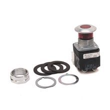 Rockwell Automation 800T-FXP16RA1 Illuminated Push-Pull Switch, 30.5 mm, 1NCLB-1NO Contact Configuration, Mushroom Head/Push/Pull Operator, Red