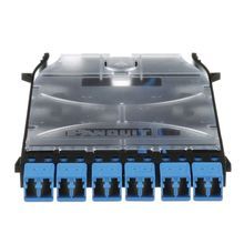 Panduit® HD Flex™ FHS9N-12-10N LC Splice/FAP Cassette With Duplex LC Singlemode Blue Adapter and Zirconia Sleeve, FAP/LC Duplex Adapter, 12 OS2 Fiber