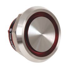 Rockwell Automation 800K-30FMR24X01 Pushbutton, 30.5 mm, 1NC Contact Configuration, Flush/Piezo Operator, Red