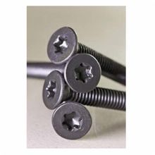 BBI 696474 Type A Indented Self-Tapping Screw, Measurement System: Imperial, #10-12 Thread, 1-1/4 in OAL, HWH SL Head, Zinc CR+3