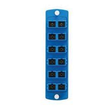 Leviton® Opt-X® 5F100-2LC SDX Precision Molded Fiber Adapter Plate, SC Duplex End A, SC Duplex End B, (12) OS1/2 Single Mode Fiber, Zirconia Ceramic Connector