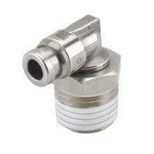 SMC® KQ2L Male Elbow with Gasket, 3/8 x 1/4 in, Tube x MNPT, 435 psi, Stainless Steel