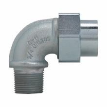 Crouse-Hinds Condulet® UNL105 Dust-Ignitionproof Explosionproof Elbow Threaded Conduit Union, 1/2 in NPT, 90 deg, Feraloy® Iron Alloy, Electrogalvanized/Aluminum Acrylic Painted
