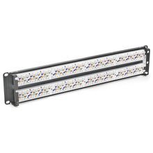 Hubbell Wiring Device-Kellems netSELECT® NEXTSPEED® HP648E 1U Economy Version Flat Standard Universal Patch Panel With RJ45 Connector, 48 Ports, Cat 6, Steel