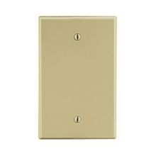 Wiring Device-Kellems P13I Standard Wallplate, 1 Gang, Polycarbonate, Ivory