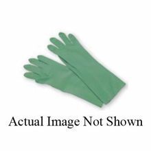 North® by Honeywell Nitriguard Plus™ LA111EBFL/10 Unsupported Chemical-Resistant Gloves, SZ 10, Nitrile, Blue, Flock Lining, 13 in L, Resists: Abrasions, Cut, Puncture and Snag, Straight Cuff