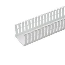 Panduit® F2X3WH6 Type F Slotted Wall Wiring Duct, 0.2 in Slot, Narrow Finger Slot, 2 in W x 3 in D, PVC