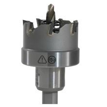 Klein® 31860 Toothed Edge Hole Cutter, 1-3/8 in Diameter Cutter, 1/2 in Cutting Depth, Steel, Hex Shank