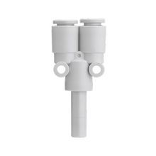 SMC® KQ2U08-99A One-Touch Y-Plug, Tube x Plug-In, 8 mm, Polybutylene Terephthalate, Import Domestic/Import