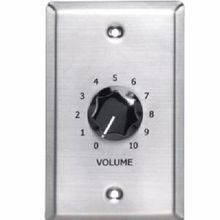 Bogen® BUFEX Buffer-Expander Volume Control, 24 VDC, 50 mA Current Consumption 8 Ohm Output Impedance, 0 to -50 dB Volume Control, 10 VDC Bypass Voltage, 0.8 mA Bypass Trip Current