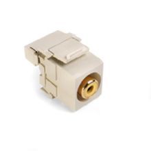 QuickPort® 40735-RYI Type 110 RCA Connector With Yellow Barrel, Snap-In Connector, UTP Cable
