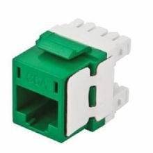 PREMISE WIRING NEXTSPEED® HJ6AGN Ascent Cat6A Standard Universal Jack Insert, Keystone Module, Thermoplastic, Green