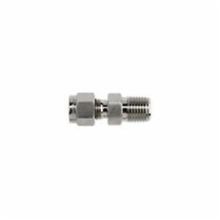 bi® N2404-08-06-SS N2404 Connector, 1/2 x 3/8 in, Tube x MNPT, 316 Stainless Steel
