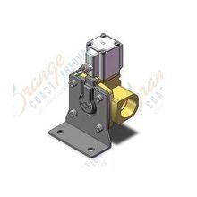 SMC® VXD250LFBXB 2-Port Pilot Operated Solenoid Valve, 3/4 in Port, 1.5 to 2 MPa Pressure, 9.5 Cv Flow Rate, Brass Body