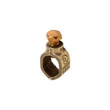 Blackburn® E-Z-Ground® G5 Type G Budget Line Non-Insulated Grounding Rod Clamp, 1/2 in, 5/8 in Rod, 10 to 2 AWG Conductor, Copper