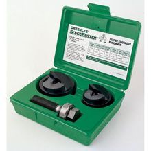 Greenlee® Slug-Buster® 737BB Manual Round Knockout Punch-Die Kit, 10 ga, 1-1/2 to 2 in, Mild Steel