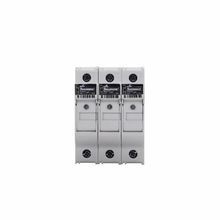 Bussmann CHCC3DIU Finger Safe Modular Fuse Holder With LED Indicator, 600 VAC, 48 VDC, 30 A, Class: CC, 18 to 4 AWG Wire, 3 Pole