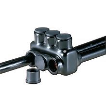 NSI Polaris™ IPLD250-4 2-Sided Entry Insulated Multi-Tap Connector, 6 AWG to 250 kcmil Aluminum/Copper Conductor, Plastisol