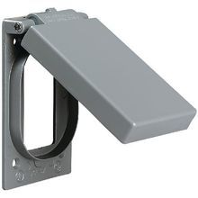 Killark® FCL-GF FZ/FCL-GF/FST Device Box Cover, 4.483 in L x 2-13/16 in W, GFI Receptacle Cover, Cast Aluminum