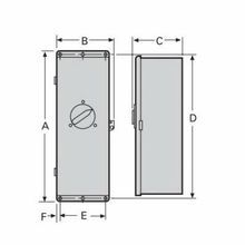 Siemens F6N12 F6N Sentron Circuit Breaker Enclosure, 38-19/32 in L x 8-1/8 in W x 14-29/64 in D, NEMA 12, Sheet Steel