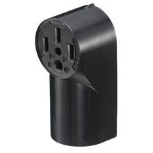 Wiring Device-Kellems tradeSELECT® RR430 Dryer Range Power Receptacle With Ground, 125/250 VAC, 30 A, 3 Pole, 4 Wires, Black