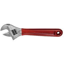 Klein® D507-8 Extra Capacity Uninsulated Wrench, Adjustable Wrench, 1-1/8 in Wrench Opening, 8-1/4 in OAL, Alloy Steel Body, Yes Tether Ready, Alloy Steel, Polished Chrome