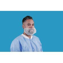 Keystone Safety 112NWI-WHITE Beard Cover, White, Polypropylene, 100% Latex Free