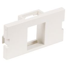 PREMISE WIRING iSTATION™ IM1K1W 1-Port Flat Unloaded Keystone Module, ABS, White