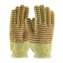 PIP® Kut-Gard® 43-552S Double Layer Hot Mill Gloves, S, Cotton/Kevlar® Blend, Red/White/Yellow, Cotton Lining, Knit Wrist Cuff, Nitrile Coating, 9-1/2 in L, Resists: Abrasion and Cut